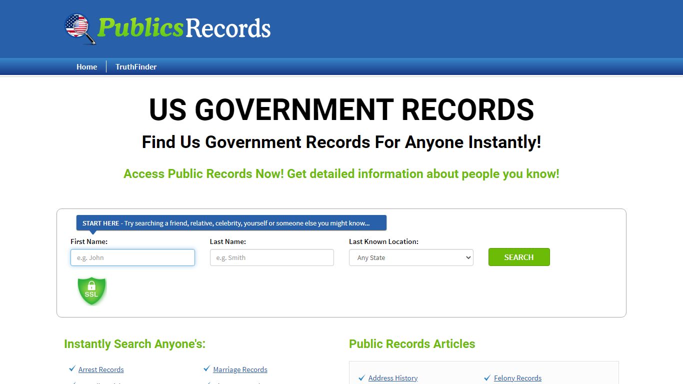Find Us Government Records For Anyone