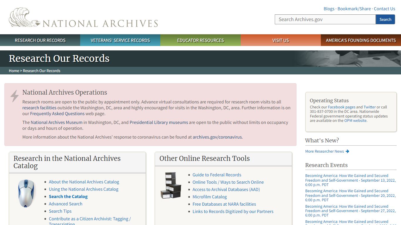 Research Our Records | National Archives